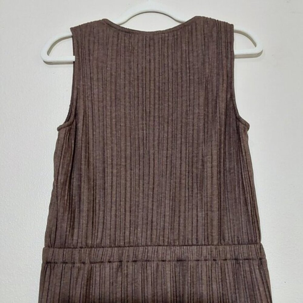 Banana Republic NWT Sleeveless V-Neck Pleated Knit Dress Work/Office/Casual - S - Picture 5 of 8